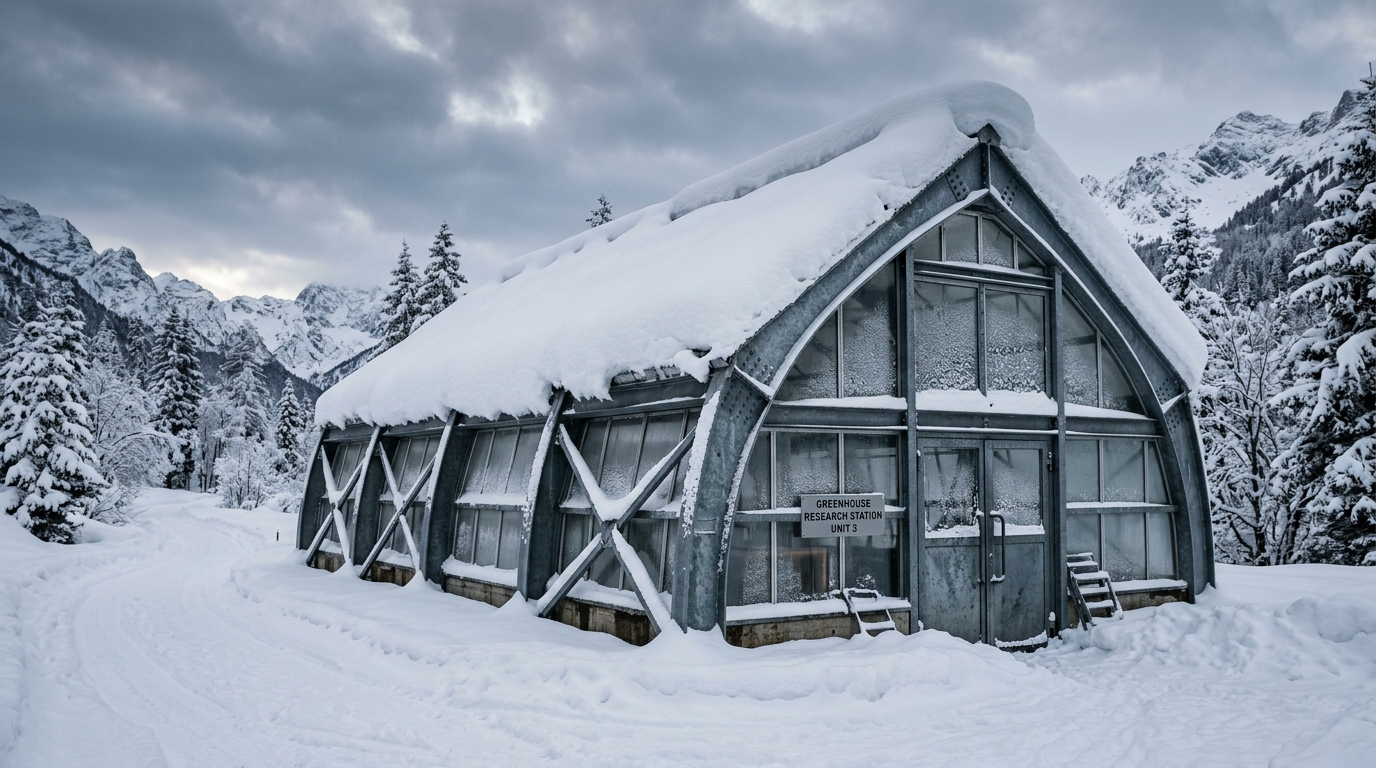 Kar Yüküne Dayanıklı Çelik Sera - Snow Load Greenhouse
